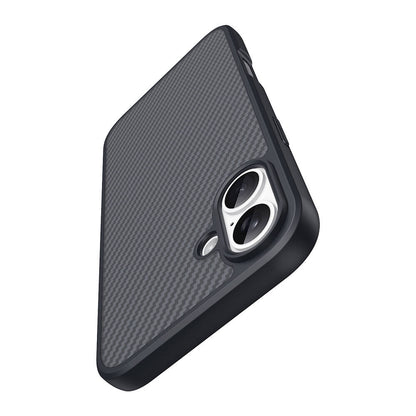 iPhone 16 Kılıf M-safe Şarj Özellikli Karbon Fiber Tasarımlı Zore Elnino Kılıf