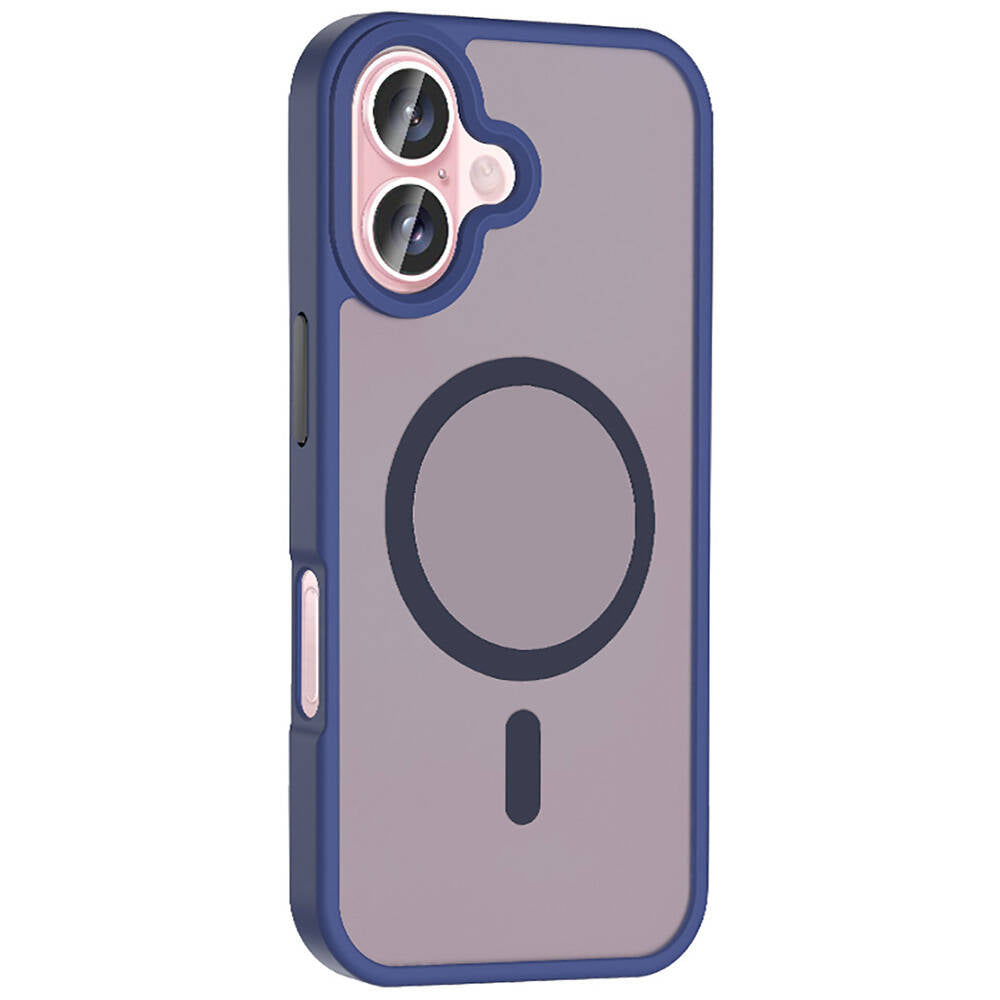 iPhone 16 Kılıf M-safe Şarj Özellikli Mat Arka Yüzey Zore Sio Kılıf