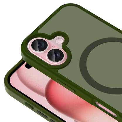 iPhone 16 Kılıf M-safe Şarj Özellikli Mat Arka Yüzey Zore Sio Kılıf