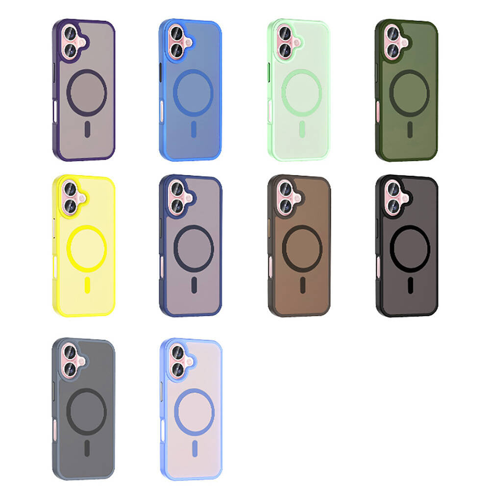 iPhone 16 Kılıf M-safe Şarj Özellikli Mat Arka Yüzey Zore Sio Kılıf