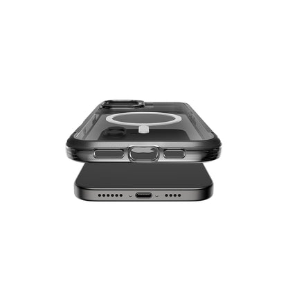 iPhone 16 Kılıf M-safe Şarj Özellikli Raptic Air Serisi Airbag Tasarımlı Metal Köşelikli Şeffaf Kılıf