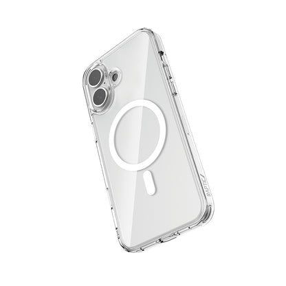 iPhone 16 Kılıf M-safe Şarj Özellikli Raptic Crystal M-safe Serisi Şeffaf Kılıf