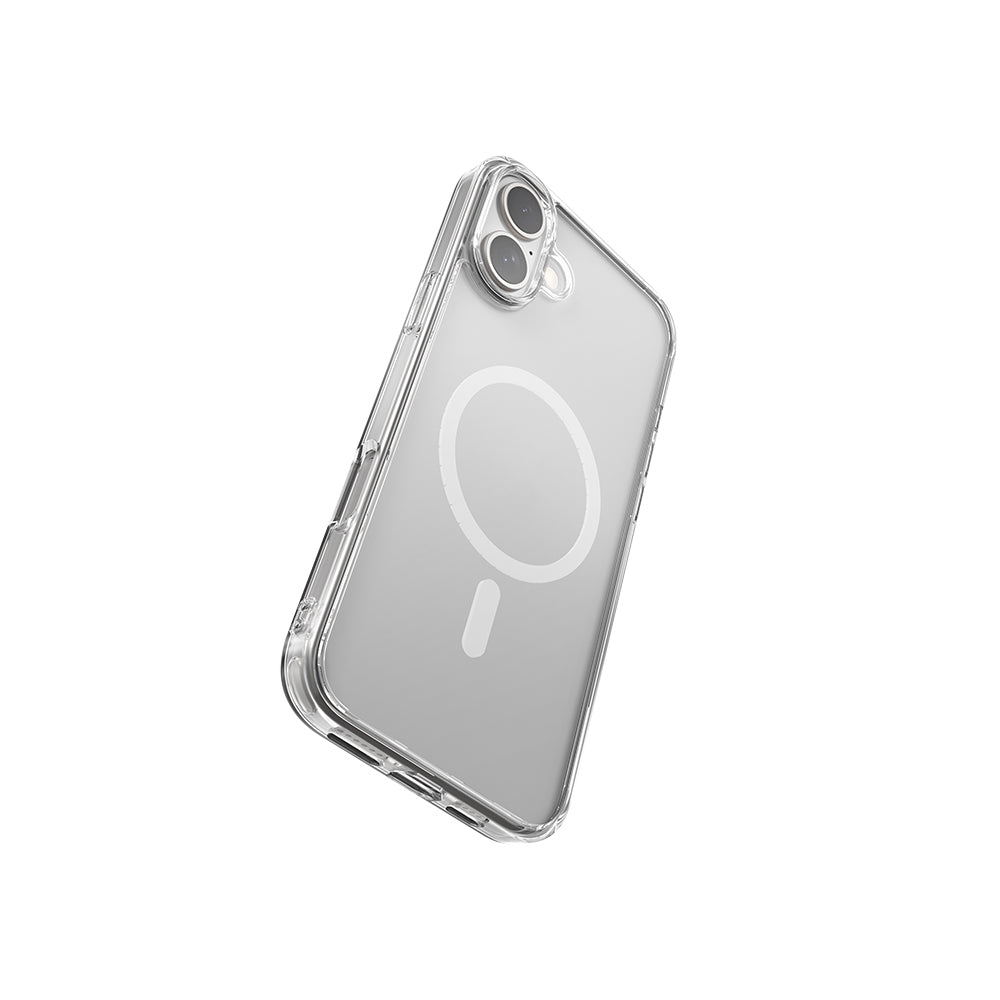 iPhone 16 Kılıf M-safe Şarj Özellikli Raptic Crystal M-safe Serisi Şeffaf Kılıf