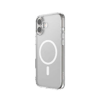 iPhone 16 Kılıf M-safe Şarj Özellikli Raptic Crystal M-safe Serisi Şeffaf Kılıf