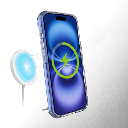 iPhone 16 Kılıf M-safe Şarj Özellikli Zore T-Max Standlı Kılıf