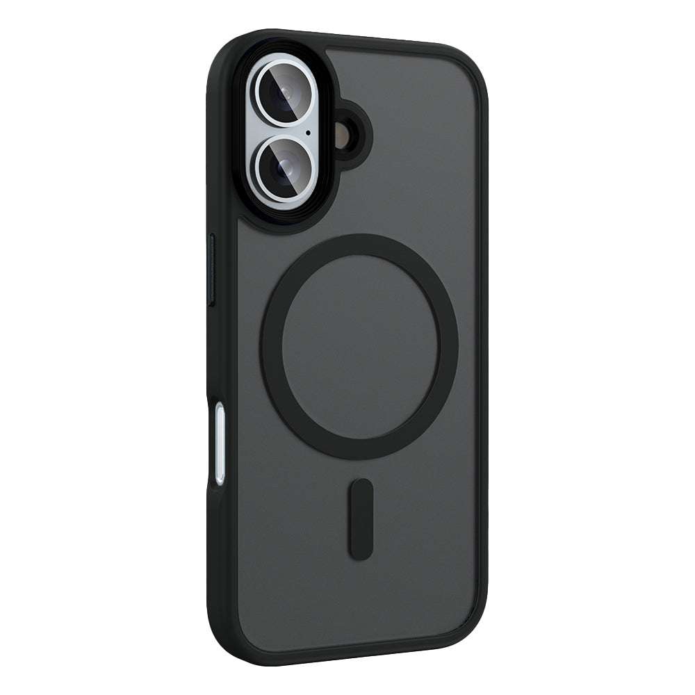 iPhone 16 Kılıf Mat Arka Yüzey Wireless Şarj Özellikli Zore Flet M-safe Kılıf