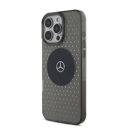iPhone 16 Pro Max Kılıf Mercedes Benz orijinal Lisanslı M-safe Şarj Özellikli Yıldız Desenli Transparan Kılıf