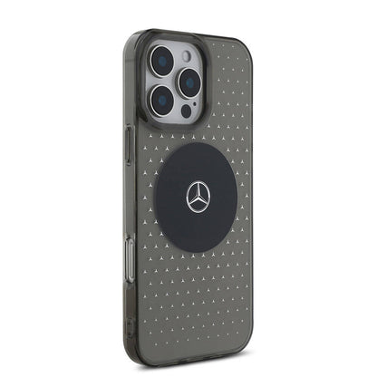 iPhone 16 Pro Max Kılıf Mercedes Benz orijinal Lisanslı M-safe Şarj Özellikli Yıldız Desenli Transparan Kılıf