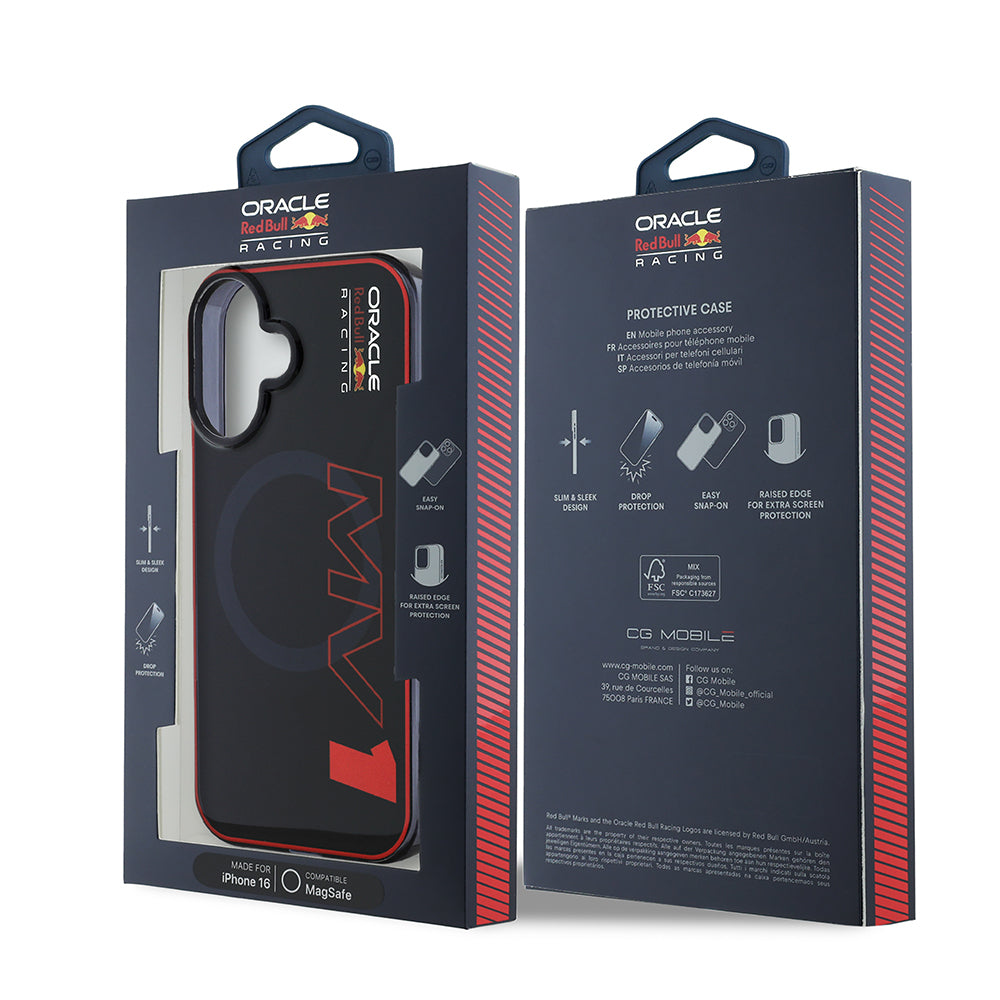 iPhone 16 Kılıf Redbull Orijinal Lisanslı M-safe Şarj Özellikli Çift Katmanlı Sert PC Büyük Boy MV Kılıf