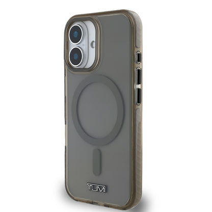 iPhone 16 Kılıf TUMI Orijinal Lisanslı M-safe Şarj Özellikli Airbagli Transparan Kılıf