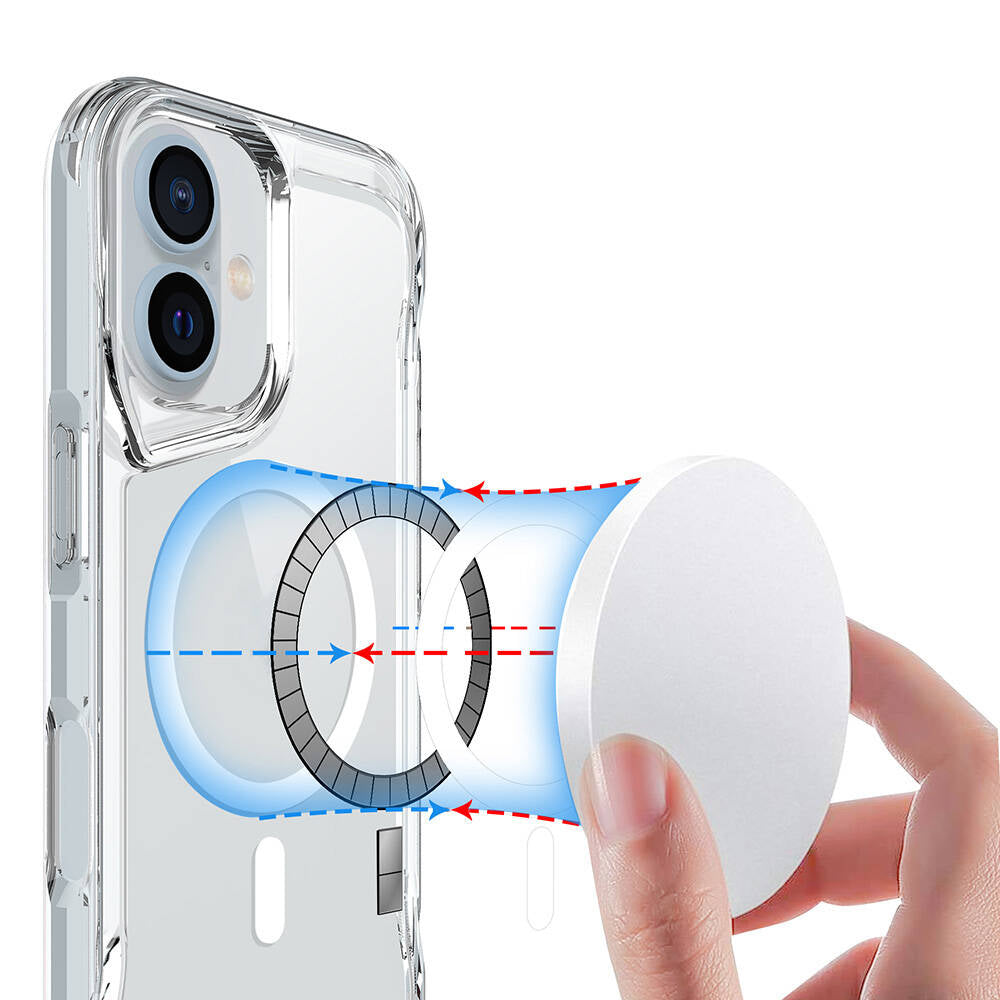 iPhone 16 Kılıf Zore M-safe Şarj Özellikli T-Max M-safe Kılıf