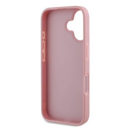 iPhone 16 Plus Kılıf Guess Orijinal Lisanslı 4G Büyük Metal Logolu Glitter Kılıf