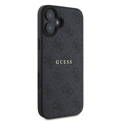iPhone 16 Plus Kılıf Guess Orijinal Lisanslı M-safe Şarj Özellikli 4G Desenli Yazı Logolu Kılıf