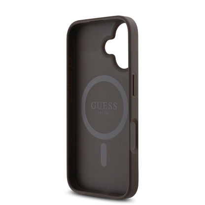 iPhone 16 Plus Kılıf Guess Orijinal Lisanslı M-safe Şarj Özellikli Small 4G Classic Kılıf