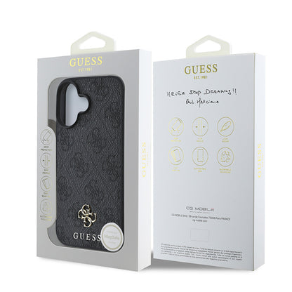 iPhone 16 Plus Kılıf Guess Orijinal Lisanslı M-safe Şarj Özellikli Small 4G Classic Kılıf