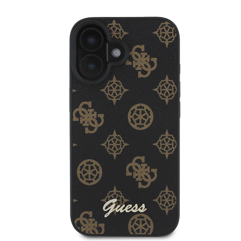 iPhone 16 Plus Kılıf Guess Orijinal Lisanslı M-safe Şarj Özellikli Yazı Logolu Peony Kılıf
