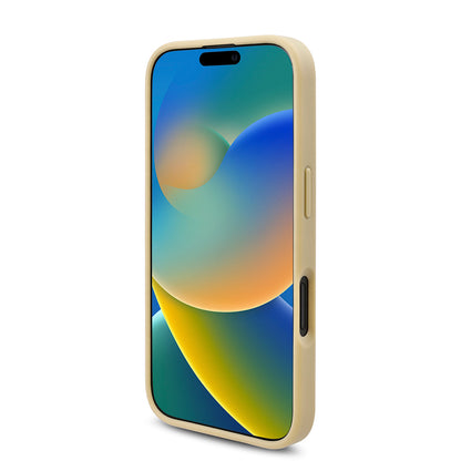 iPhone 16 Plus Kılıf Guess Orijinal Lisanslı Taşlı Arka Yüzey Üçgen Logolu Kılıf