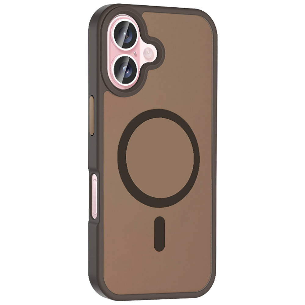 iPhone 16 Plus Kılıf M-safe Şarj Özellikli Mat Arka Yüzey Zore Sio Kılıf