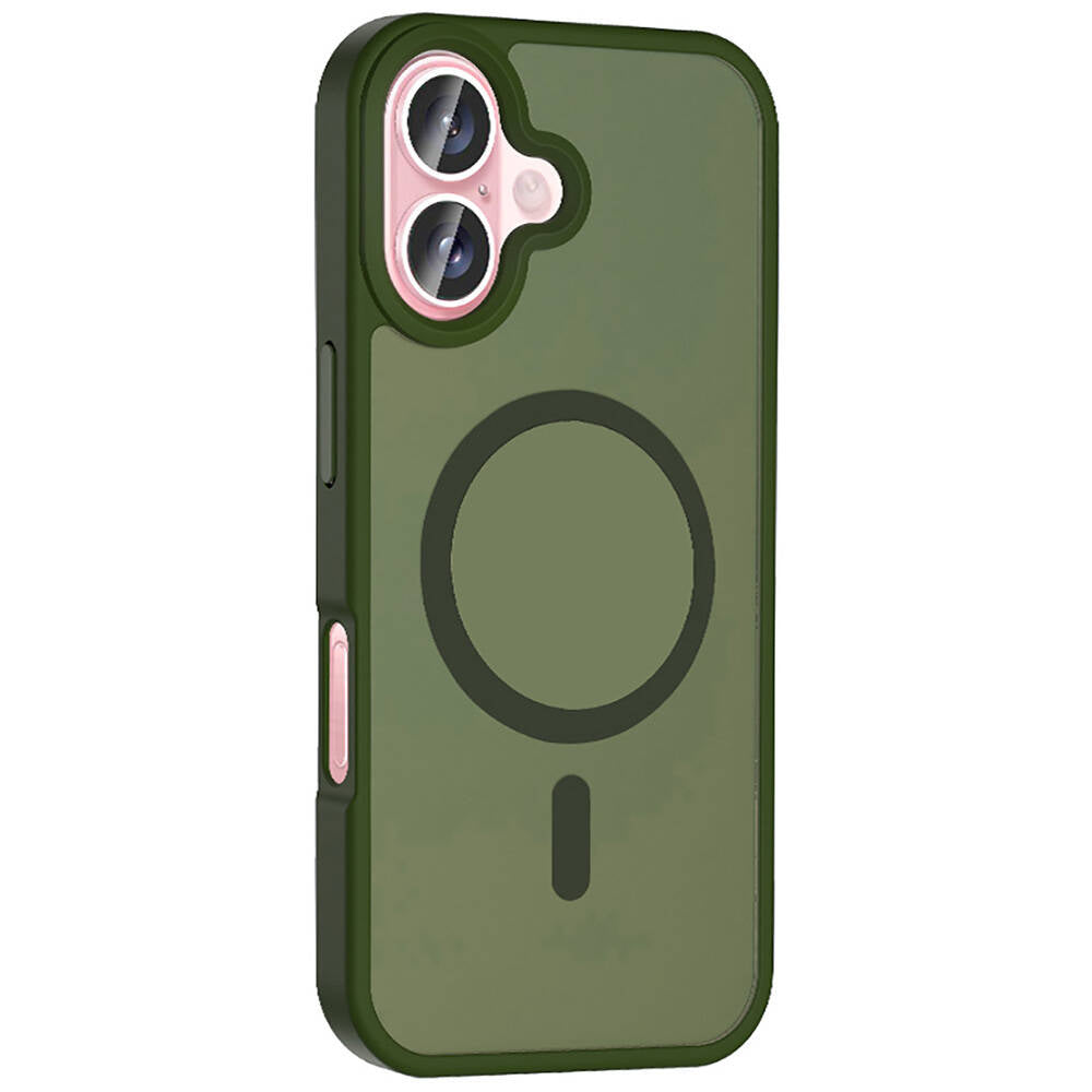 iPhone 16 Plus Kılıf M-safe Şarj Özellikli Mat Arka Yüzey Zore Sio Kılıf