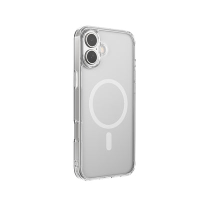 iPhone 16 Plus Kılıf M-safe Şarj Özellikli Raptic Crystal M-safe Serisi Şeffaf Kılıf
