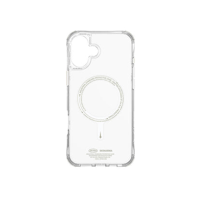 iPhone 16 Plus Kılıf M-safe Şarj Özellikli Şeffaf Airbag Tasarımlı Skinarma Saido Nightglow Kılıf
