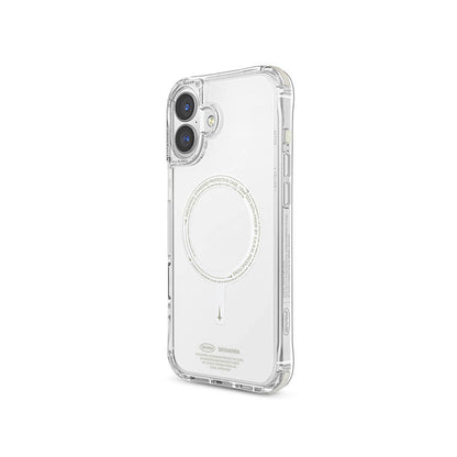 iPhone 16 Plus Kılıf M-safe Şarj Özellikli Şeffaf Airbag Tasarımlı Skinarma Saido Nightglow Kılıf