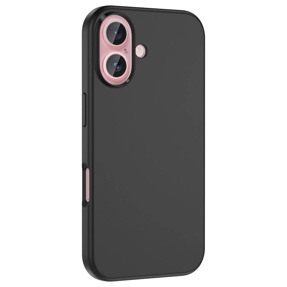 iPhone 16 Plus Kılıf M-safe Şarj Özellikli Sıvı Teknolojili Silinebilir Sert Zore Kivi Kılıf