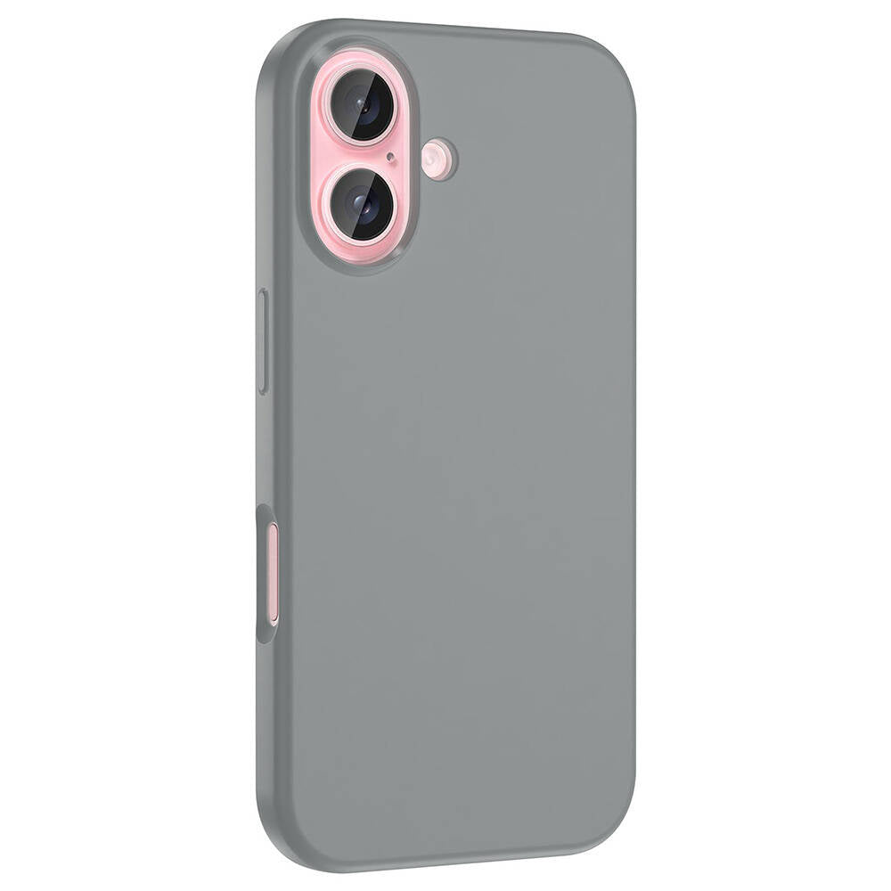 iPhone 16 Plus Kılıf M-safe Şarj Özellikli Sıvı Teknolojili Silinebilir Sert Zore Kivi Kılıf