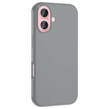 iPhone 16 Plus Kılıf M-safe Şarj Özellikli Sıvı Teknolojili Silinebilir Sert Zore Kivi Kılıf