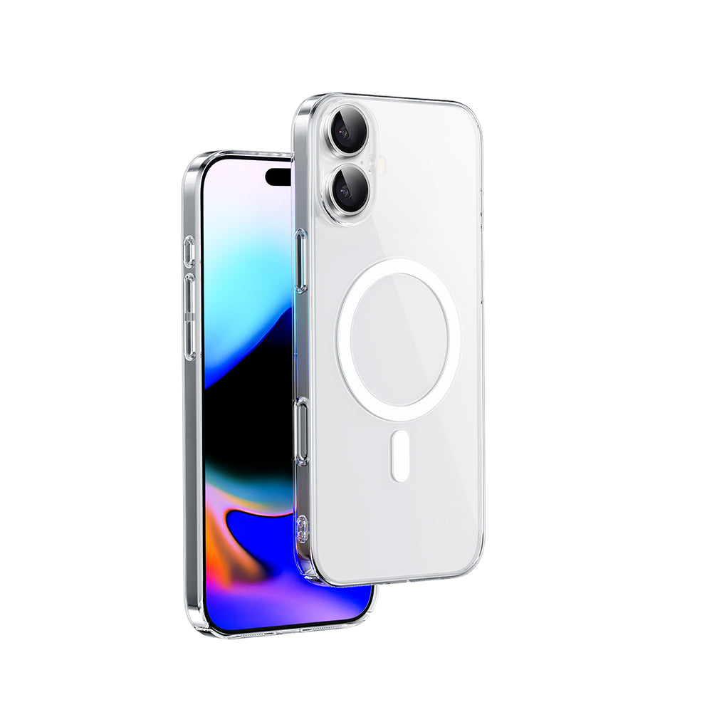 iPhone 16 Plus Kılıf M-safe Şarj Özellikli Wiwu YXK-207 Invisible Pro Sert PC Kılıf