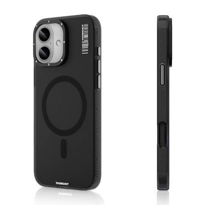 iPhone 16 Plus Kılıf M-safe Şarj Özellikli Youngkit Hidden Sand Serisi Kılıf
