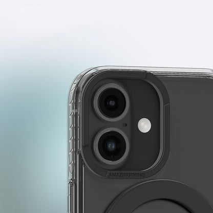 iPhone 16 Plus Kılıf M-safe Şarj Özellikli Yüzük Standlı Amazingthing Titan Pro Serisi Kılıf