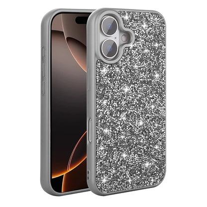 iPhone 16 Plus Kılıf Parlak Taşlı Tasarım Zore Pırlanta Kılıf