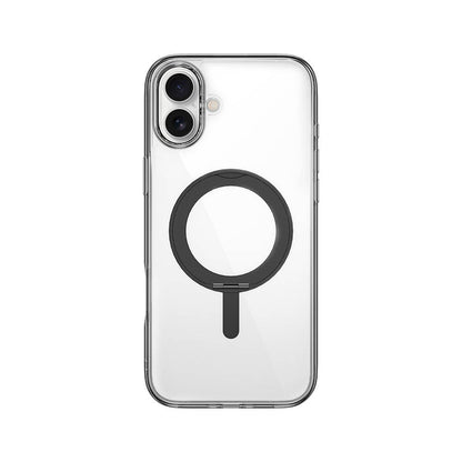 iPhone 16 Plus Kılıf Wiwu MCC-201 iShield Ultra Serisi M-safe Şarj Özellikli Standlı Crystal Sert PC Kılıf
