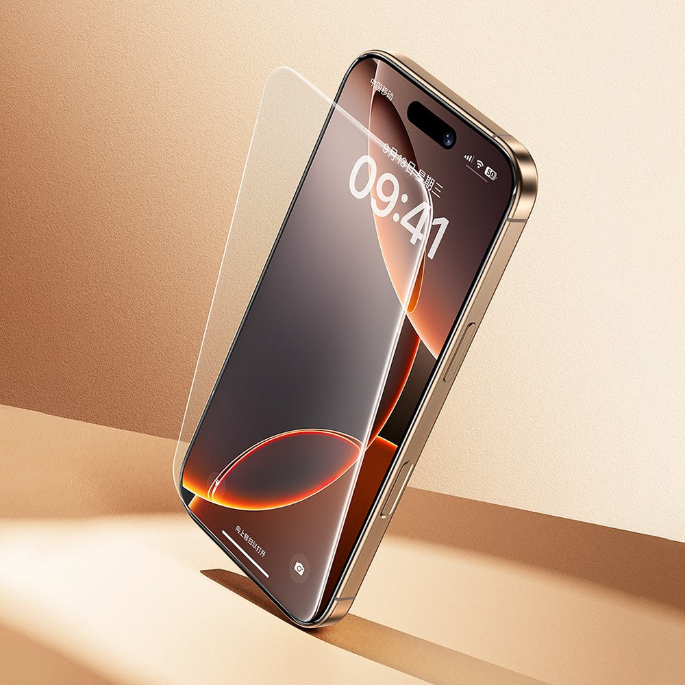 iPhone 16 Pro Benks 0.3mm InvisiWarrior Ekranı Tam Kaplayan Full Şeffaf Ekran Koruyucu
