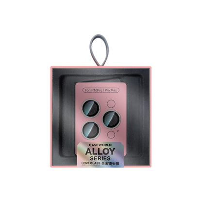 iPhone 16 Pro CaseWorld Alloy Sparkling Diamond Serisi Taşlı Lens Koruyucu