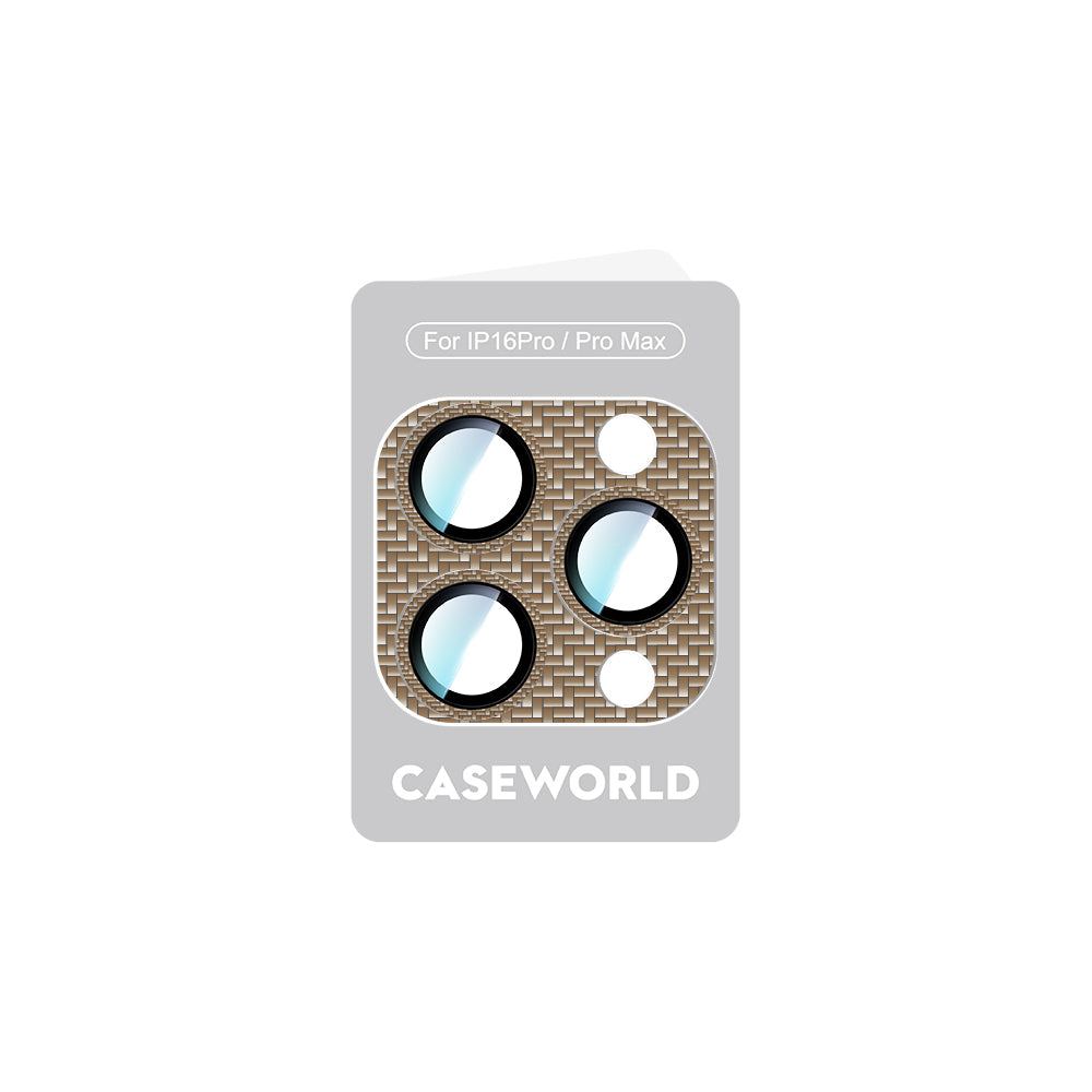 iPhone 16 Pro CaseWorld Karbon Fiber Serisi Anti Reflective Ultra Clear Full Kamera Lens Koruyucu