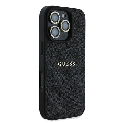 iPhone 16 Pro Guess Orijinal Lisanslı Kılıf + Ekran Koruyucu + Lens Koruyucu 3in1 Aksesuar Seti