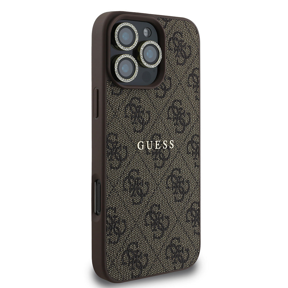 iPhone 16 Pro Guess Orijinal Lisanslı Kılıf + Ekran Koruyucu + Lens Koruyucu 3in1 Aksesuar Seti