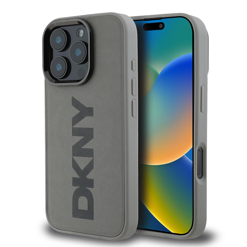 iPhone 16 Pro Kılıf DKNY Orijinal Lisanslı M-safe Şarj Özellikli PU Deri Plain Kılıf