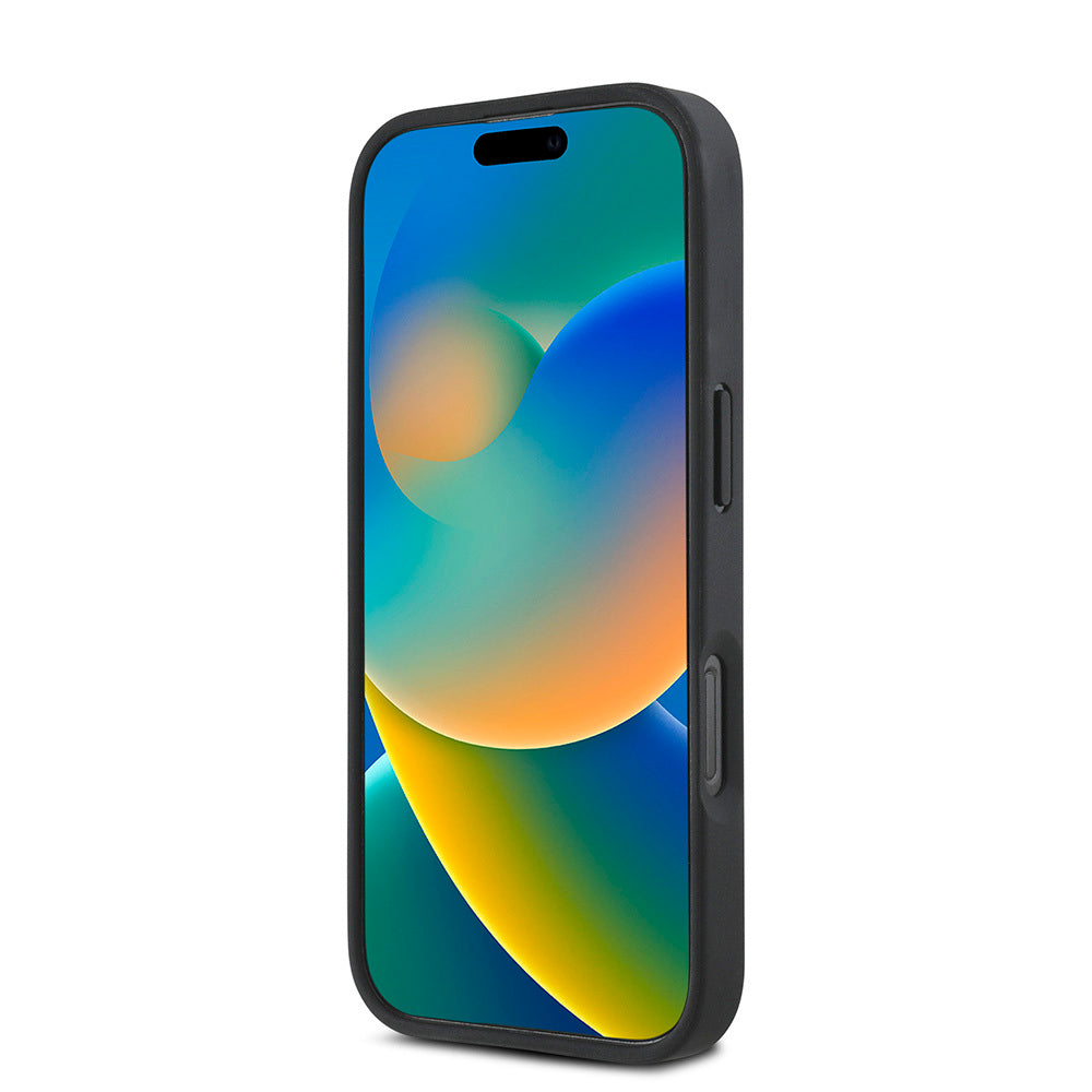 iPhone 16 Pro Kılıf DKNY Orjinal Lisanslı M-safe Şarj Özellikli 3D Yazılı Repeat Pattern Kılıf