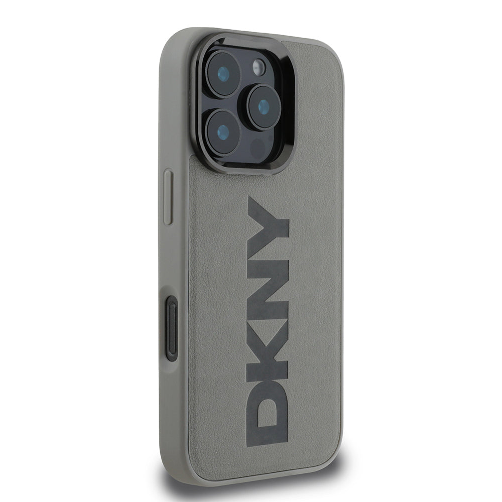 iPhone 16 Pro Kılıf DKNY Orjinal Lisanslı M-safe Şarj Özellikli PU Deri Plain Kılıf
