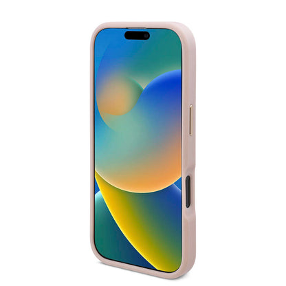 iPhone 16 Pro Kılıf Guess Orijinal Lisanslı M-safe Şarj Özellikli 4G Desenli PU Metal Plaka Klasik Logolu Kılıf