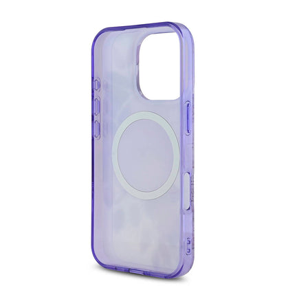 iPhone 16 Pro Kılıf Guess Orijinal Lisanslı M-safe Şarj Özellikli Flower Tonal Circle Kılıf