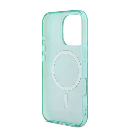 iPhone 16 Pro Kılıf Guess Orijinal Lisanslı M-safe Şarj Özellikli IML Baskılı Jungle Ring Kılıf