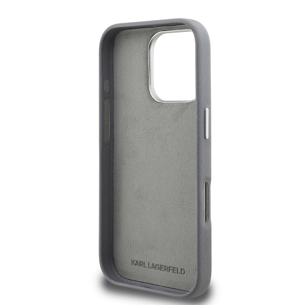 iPhone 16 Pro Kılıf Karl Lagerfeld orijinal Lisanslı K&C Heads Pin Kılıf