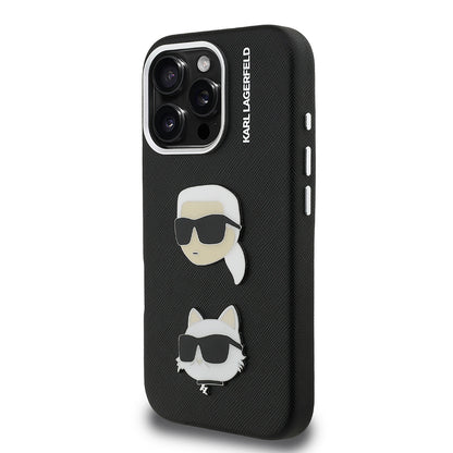 iPhone 16 Pro Kılıf Karl Lagerfeld orijinal Lisanslı K&C Heads Pin Kılıf
