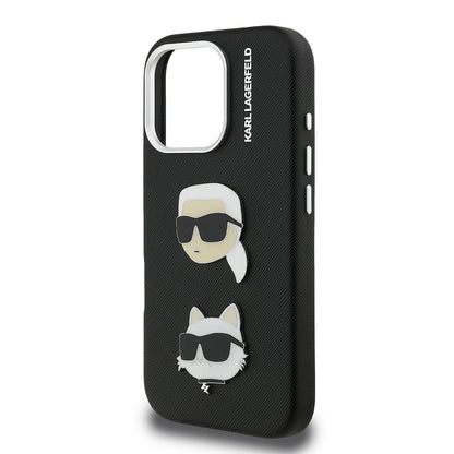 iPhone 16 Pro Kılıf Karl Lagerfeld orijinal Lisanslı K&C Heads Pin Kılıf