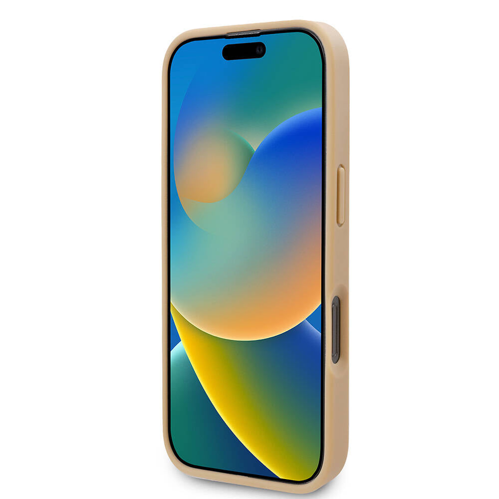 iPhone 16 Pro Kılıf Karl Lagerfeld orijinal Lisanslı KL Desenli Kartlıklı Monogram Kılıf