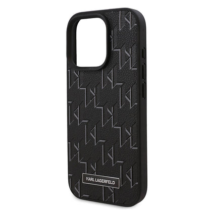 iPhone 16 Pro Kılıf Karl Lagerfeld orijinal Lisanslı M-safe Şarj Özellikli KL Yazılı Hot Stamp Kılıf
